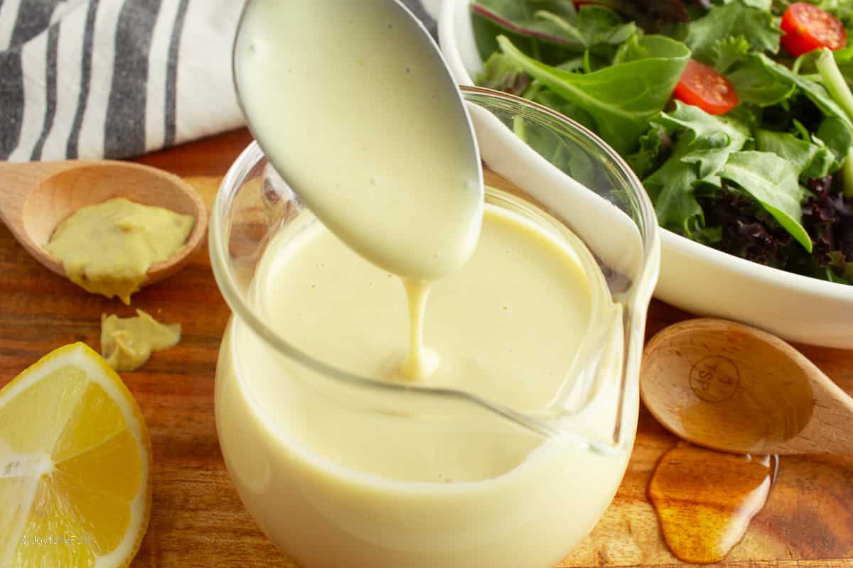 Creamy Honey Mustard Dressing {Gluten Free, Dairy Free, Paleo